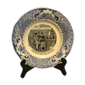 19th-century creil creil talking plate