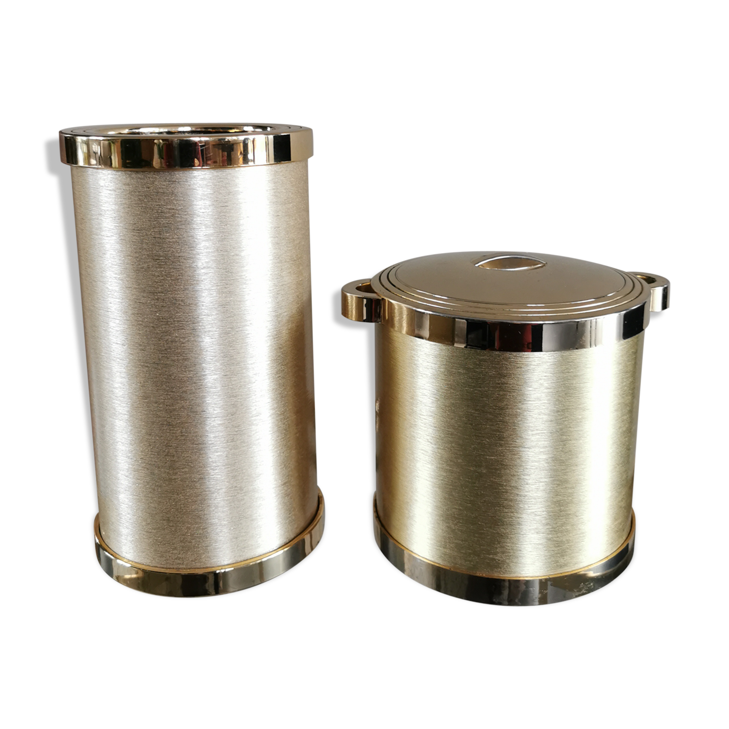 Refresher set and golden ice bucket