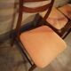 Set of 4 Scandinavian teak chairs 1960 fabric