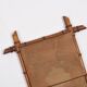 Old turned wooden mirror, bamboo imitation