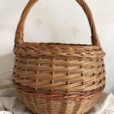 Vintage woven wicker basket