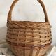 Vintage woven wicker basket