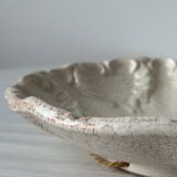 Fluted cracked terracotta dishes - fluted wall plates