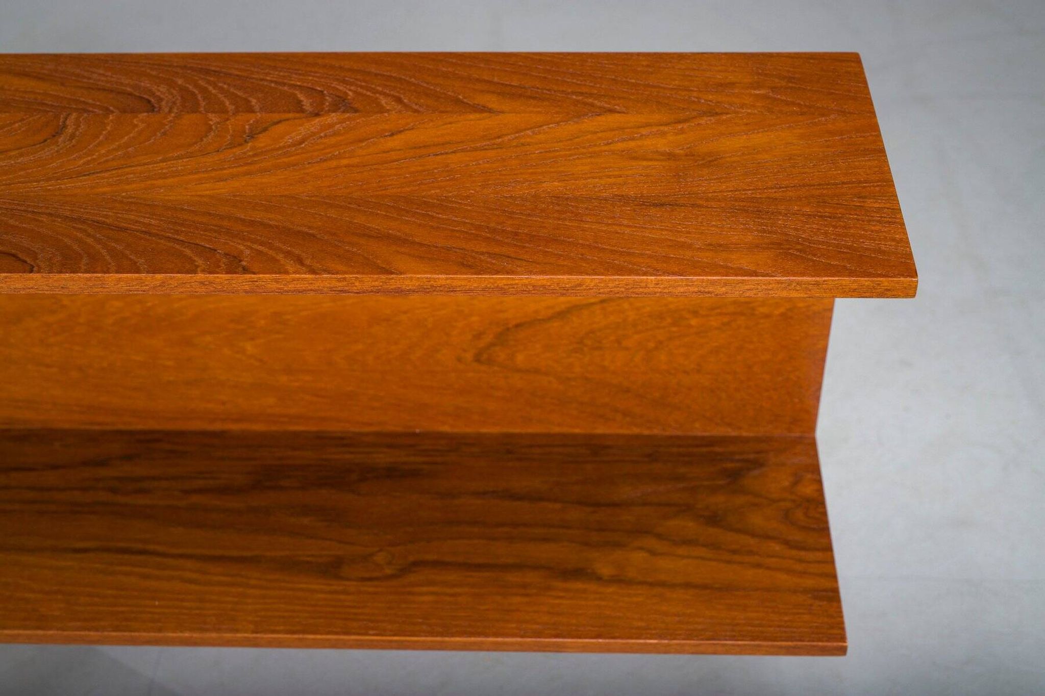 Mid-century modern teak wall shelf by Walter Wirtz for Wilhelm Renz, Germany, 1960s