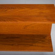Mid-century modern teak wall shelf by Walter Wirtz for Wilhelm Renz, Germany, 1960s