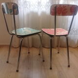 Set of 6 refurbished formica chairs
