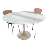 Tulip dining table in marble ø120cm