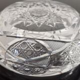 Ancien Cendrier en cristal de bohême Made in Pologne