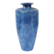 Large blue Bavent Art Deco vase