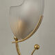 Vintage lamp in brass and frosted glass 70s-80s
