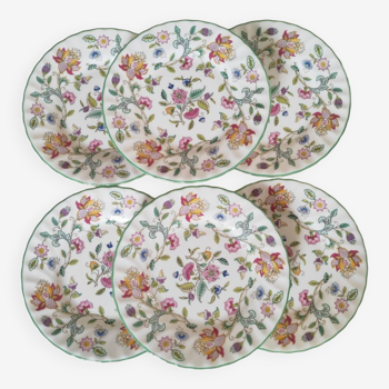 6 Minton cookie plates