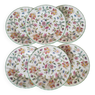 6 assiettes à biscuits Minton