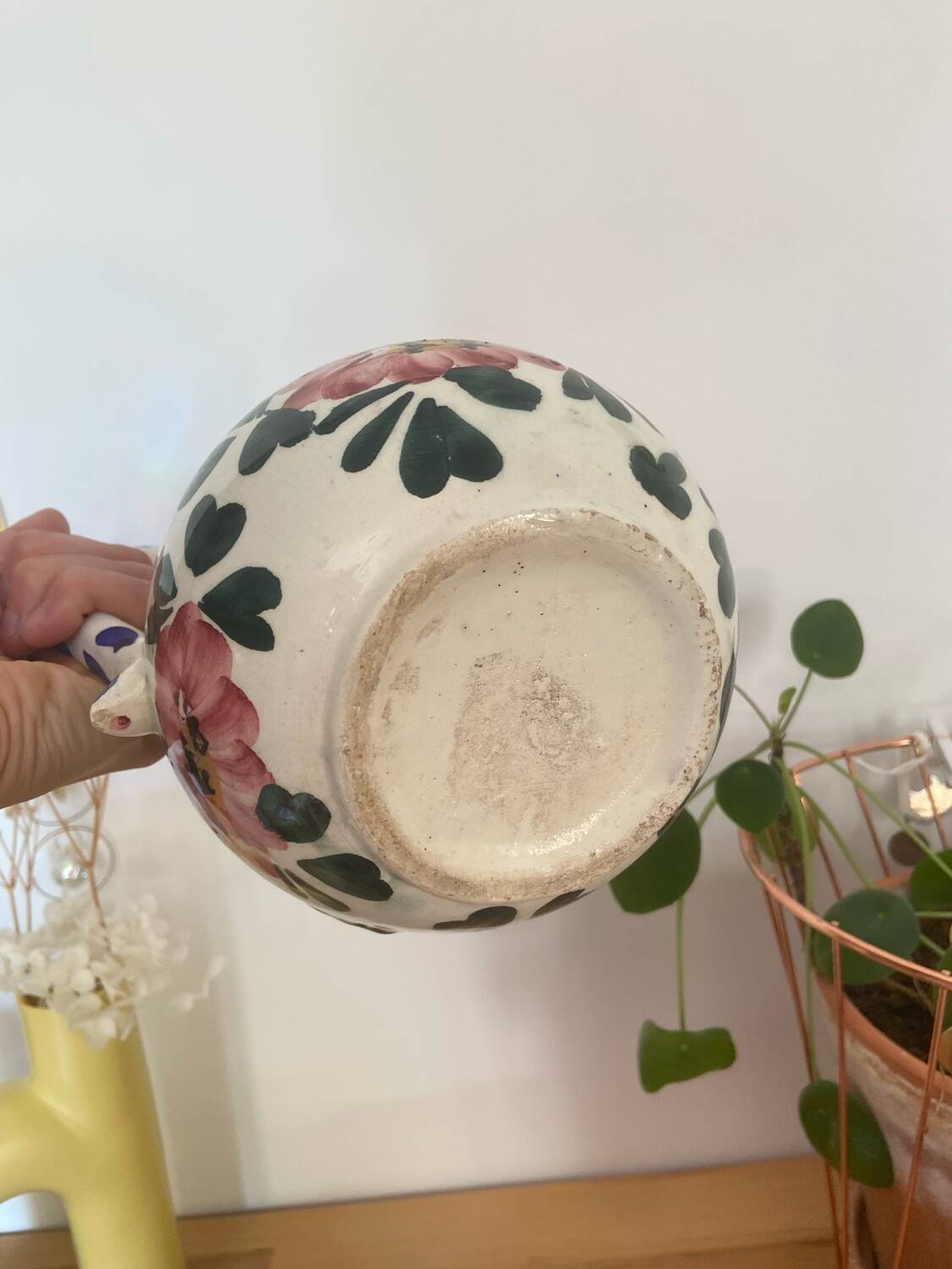 Vintage Hand Painted Ceramic Sangria Jug/Pot