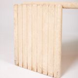 Travertine coffee table in eye shape, 1970s