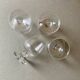 4 crystal digestif glasses Daum France – Orval model