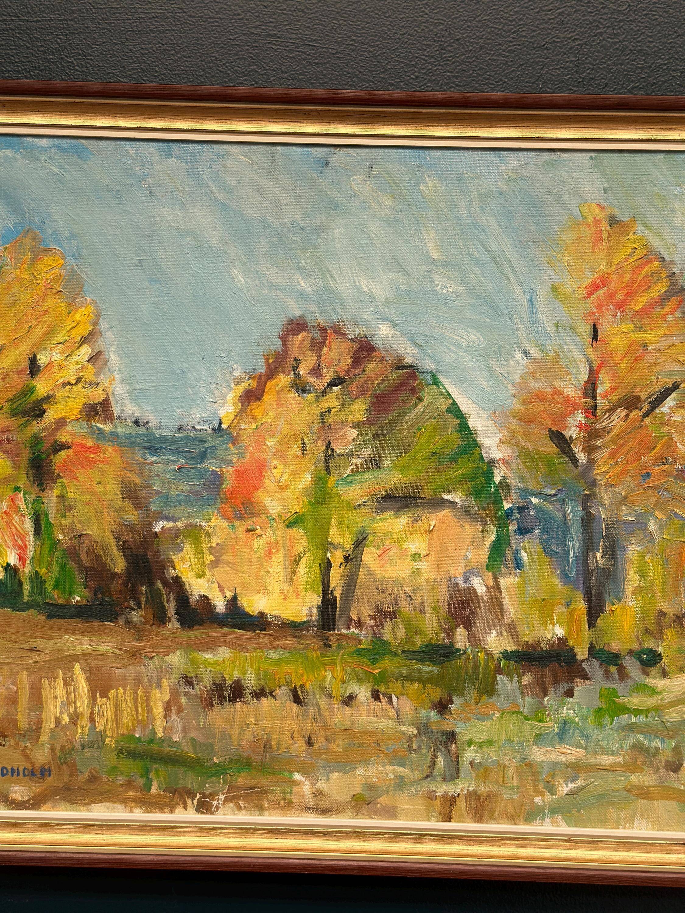 Huile sur toile originale suédoise – “Klar September” par Gunnar Rydholm