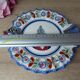 Fish-shaped plate with Breton Les Sables d'Olonne Vintage