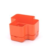 Vastill planter in orange plastic by Michael McCann