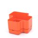 Vastill planter in orange plastic by Michael McCann