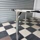 Vintage glass and chrome table