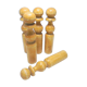 Série de 5 quilles en bois