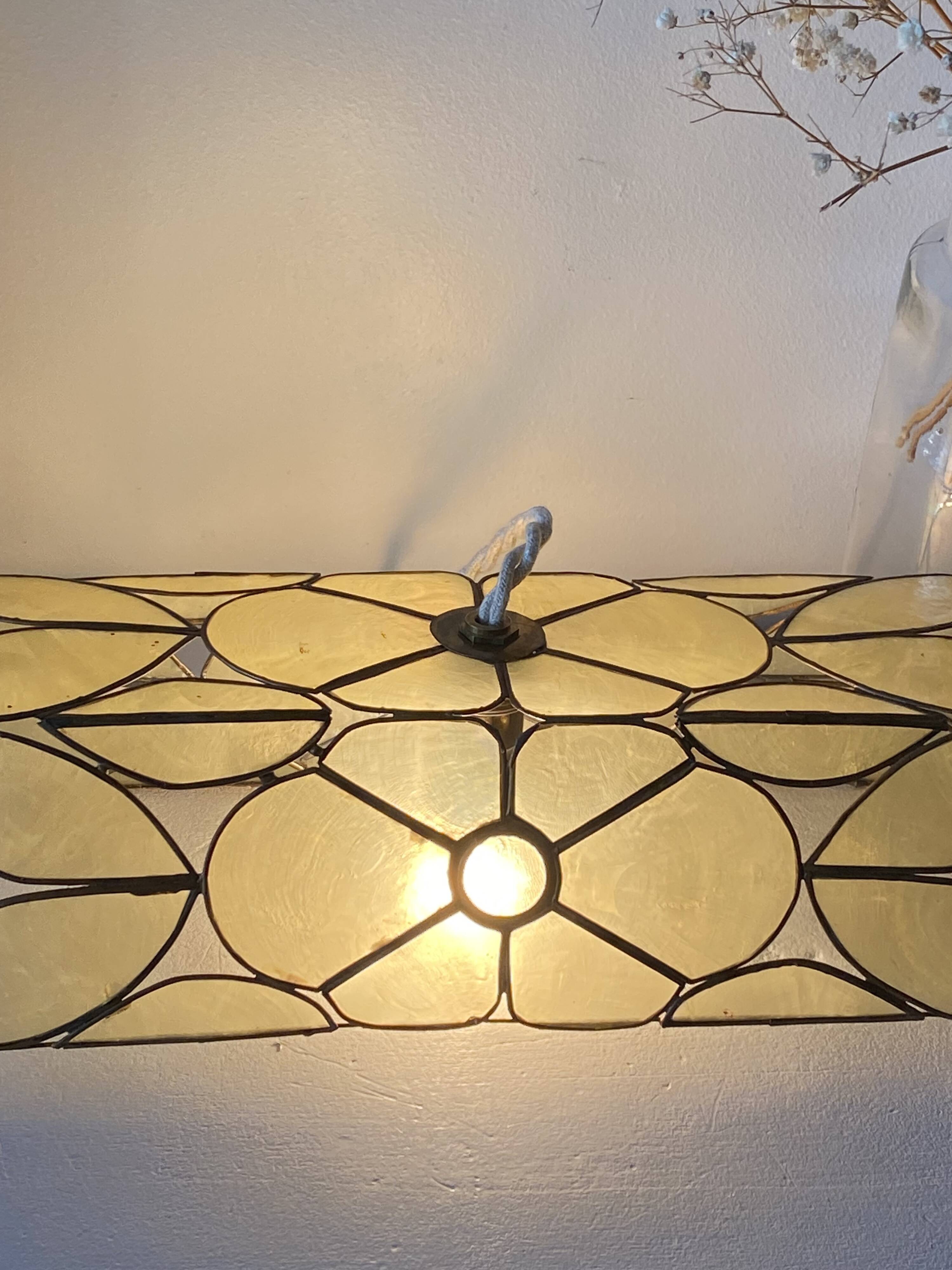 60s mother-of-pearl pendant