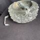 Ancienne Applique,verre ciselé pointe. Diamant vintage.