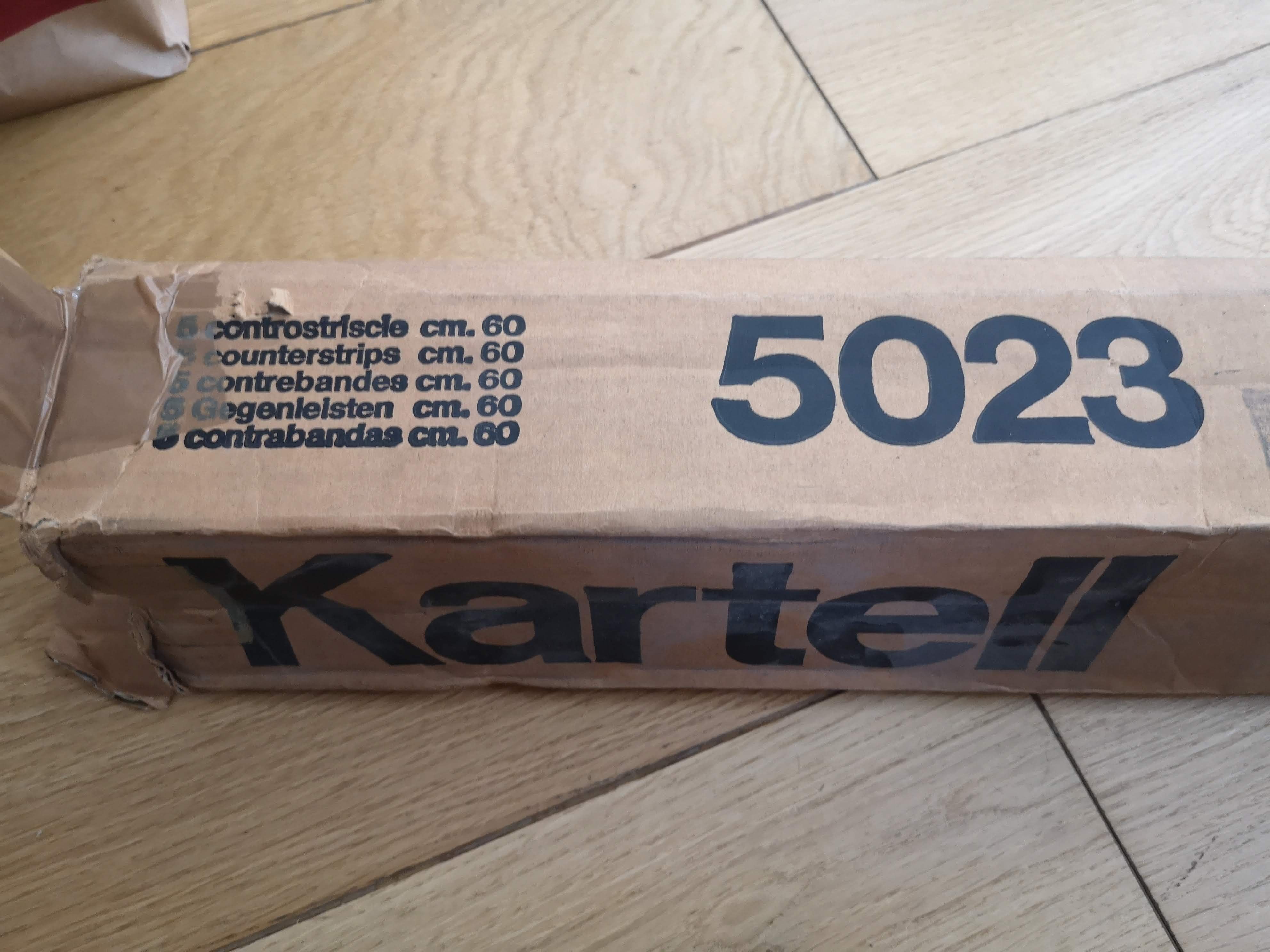 Large patère Kartell made in Italy vintage white plastic