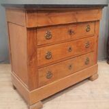 Nineteenth-century commode with marble top.