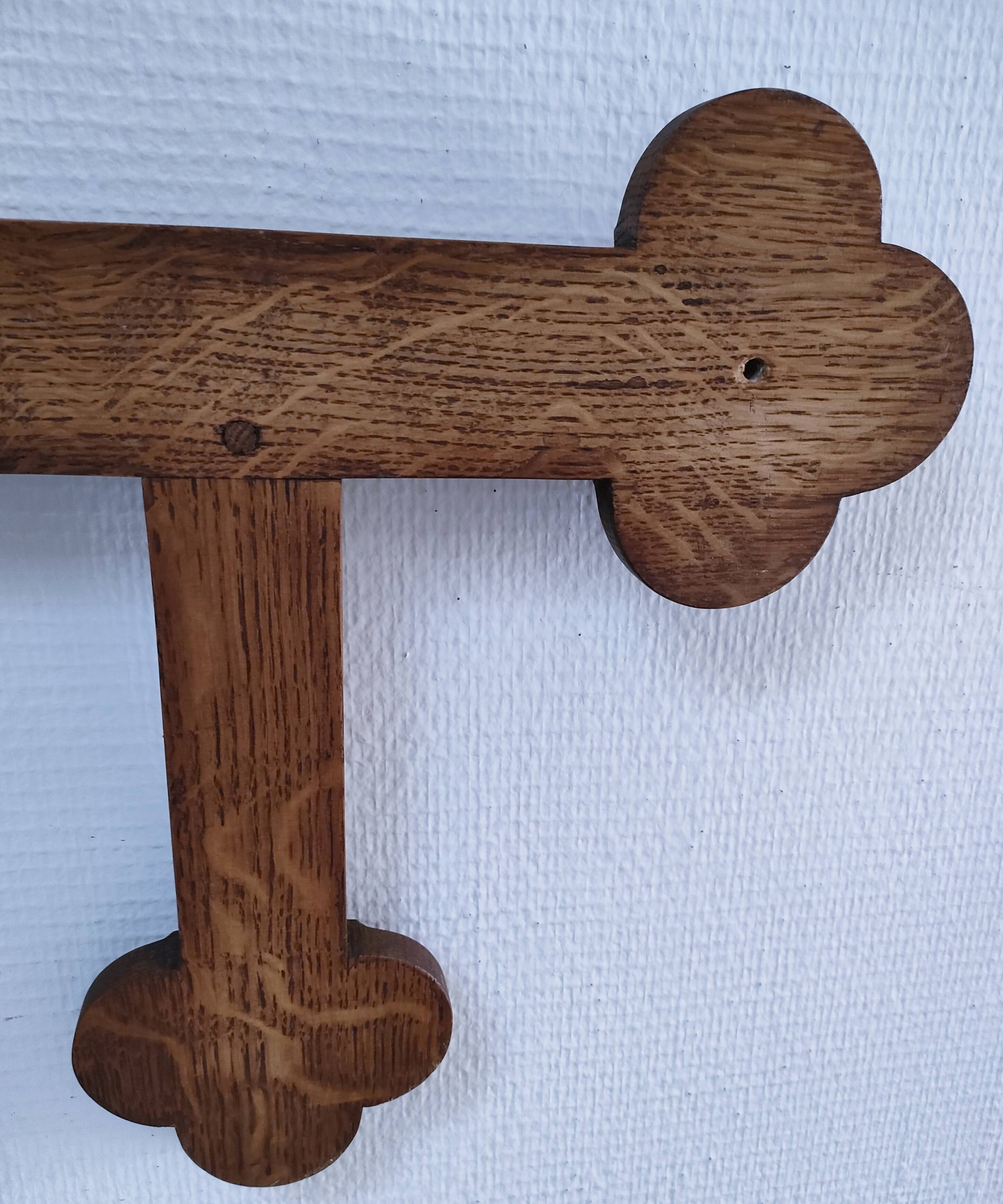 Vintage solid wood coat rack hat rack