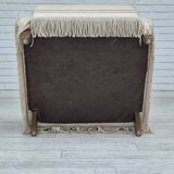 1970s, Danish wingback armchair, original condition, furniture velour, ash wood.