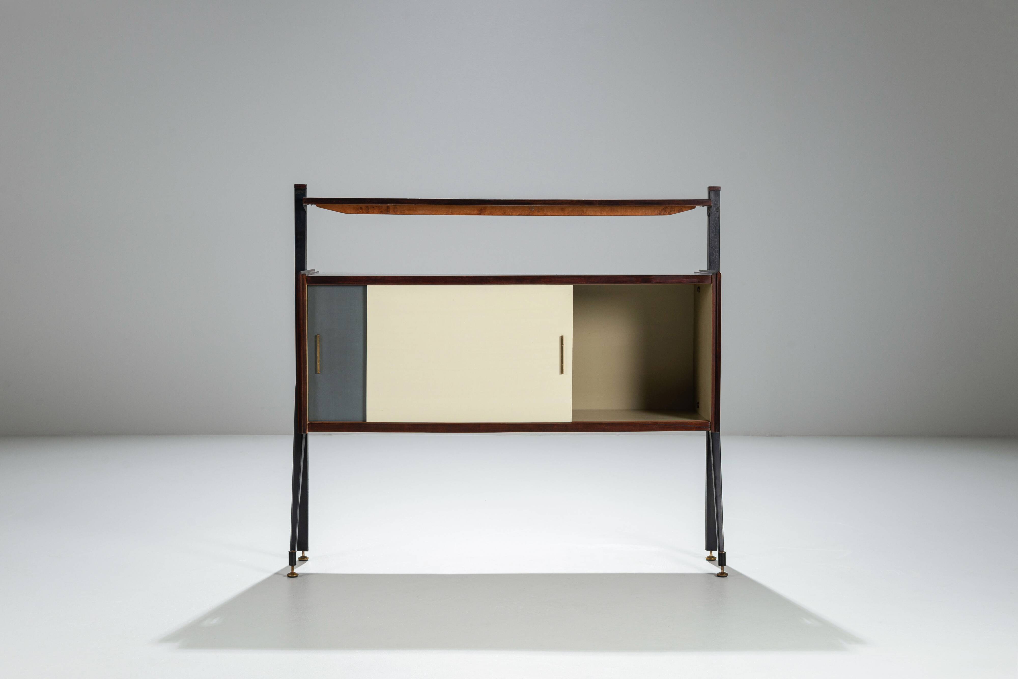 Italian sideboard with contrasting doors