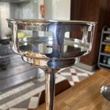 Vintage champagne bucket holder in silver metal