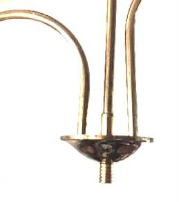 Vibtage crystal and bronze chandelier