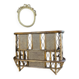 Rattan And Canework Bar From The 1970s - 20th