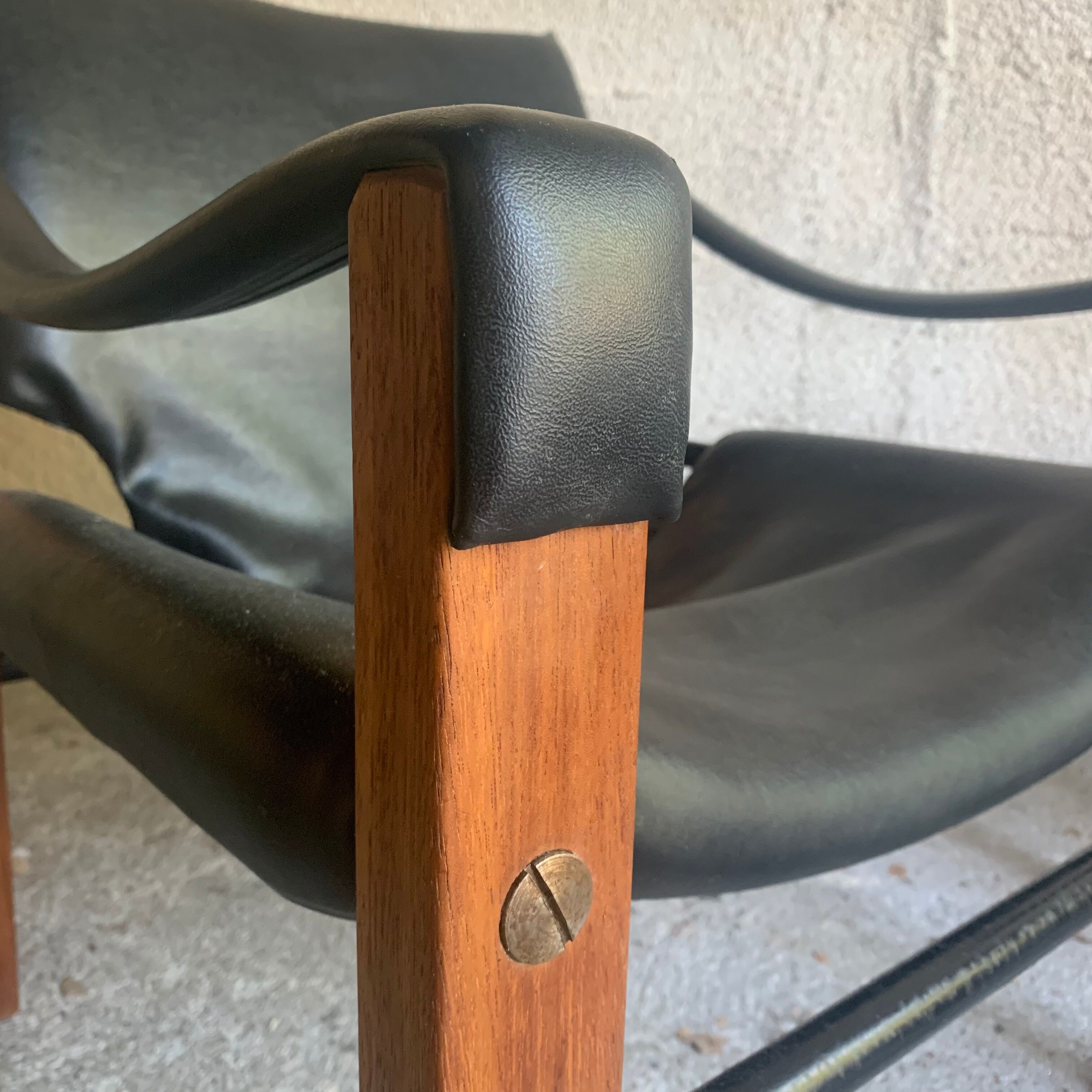 Safari and ottoman armchair by Maurice Burke for Arkana