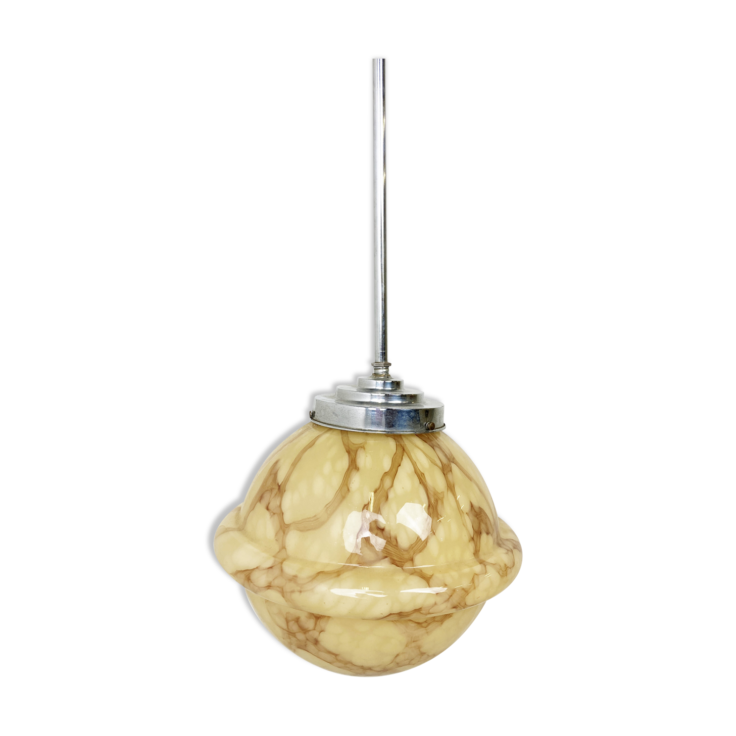 Antique art deco pendant light 1930s