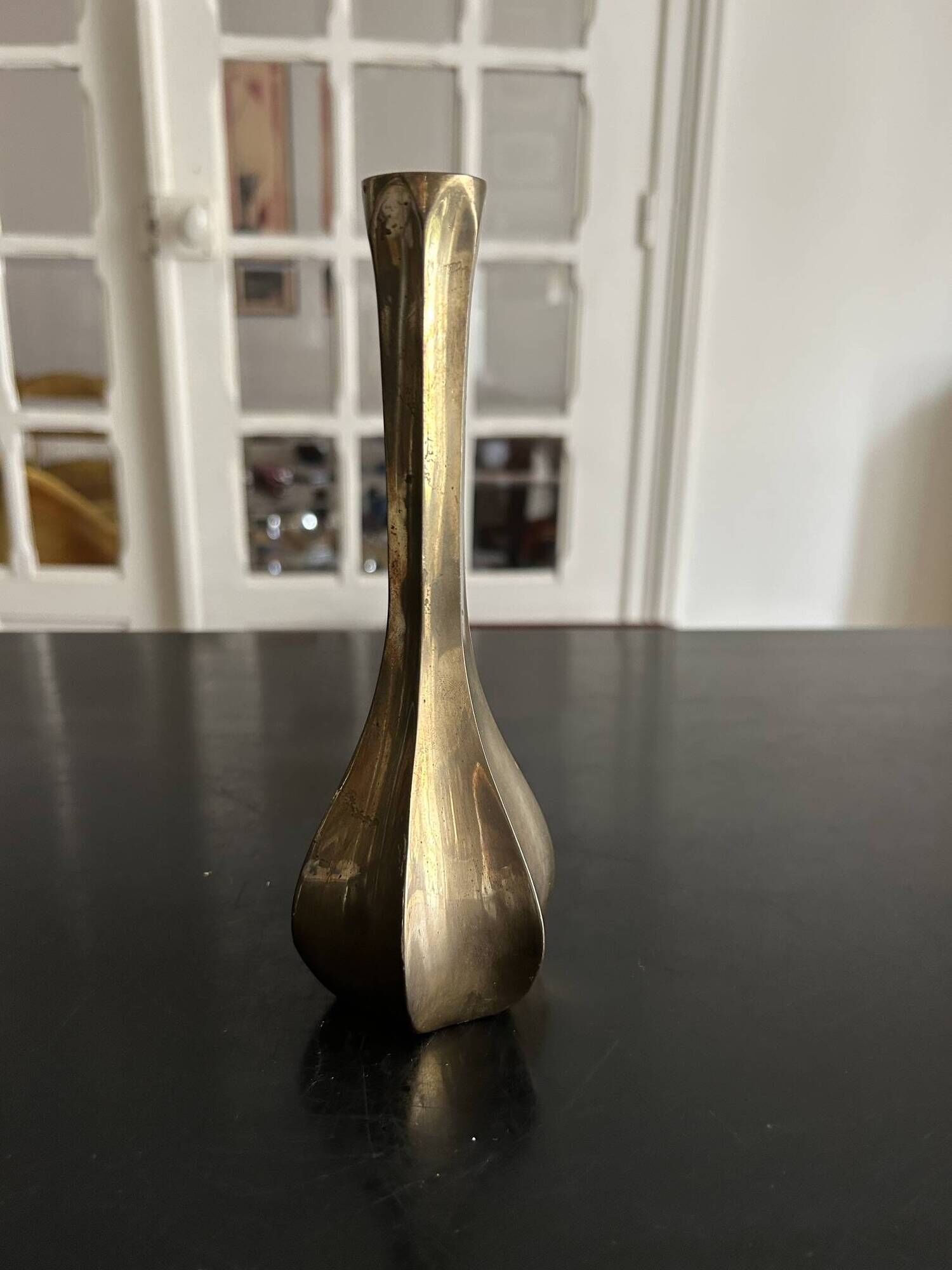 vintage brass vase