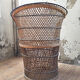 Fauteuil en osier vintage
