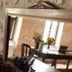 Grand miroir art déco en bois