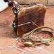 Twisted foot lamp carved in oak