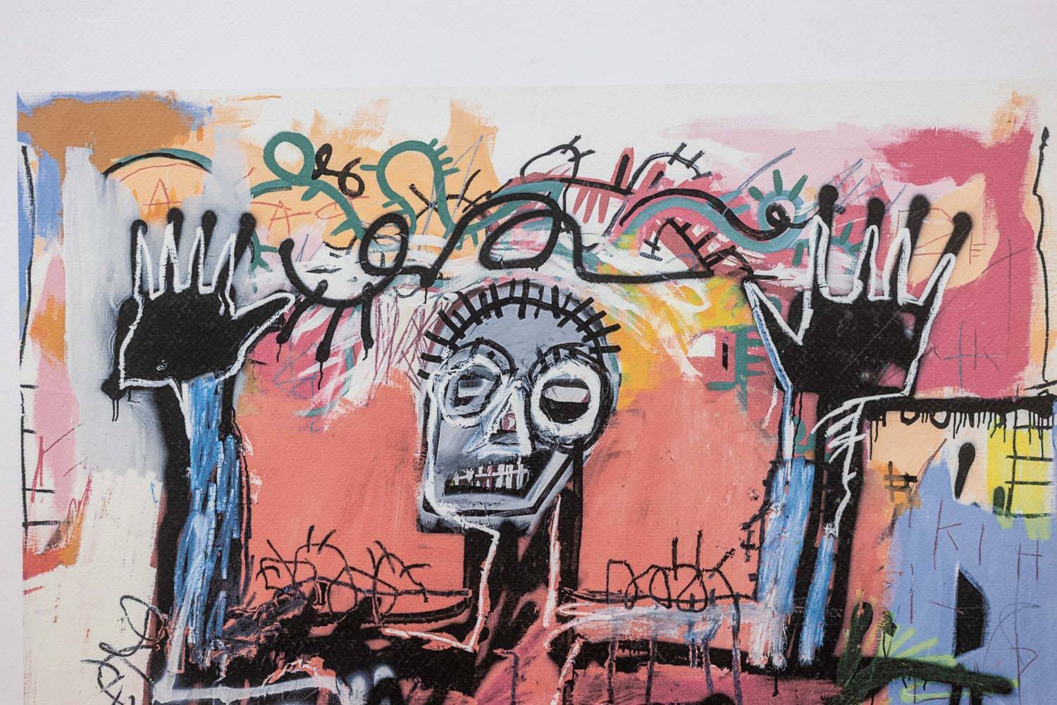 Jean-Michel Basquiat. Numbered color screenprint. 1990s