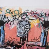 Jean-Michel Basquiat. Numbered color screenprint. 1990s