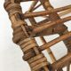 Fauteuil en rotin forme coquille