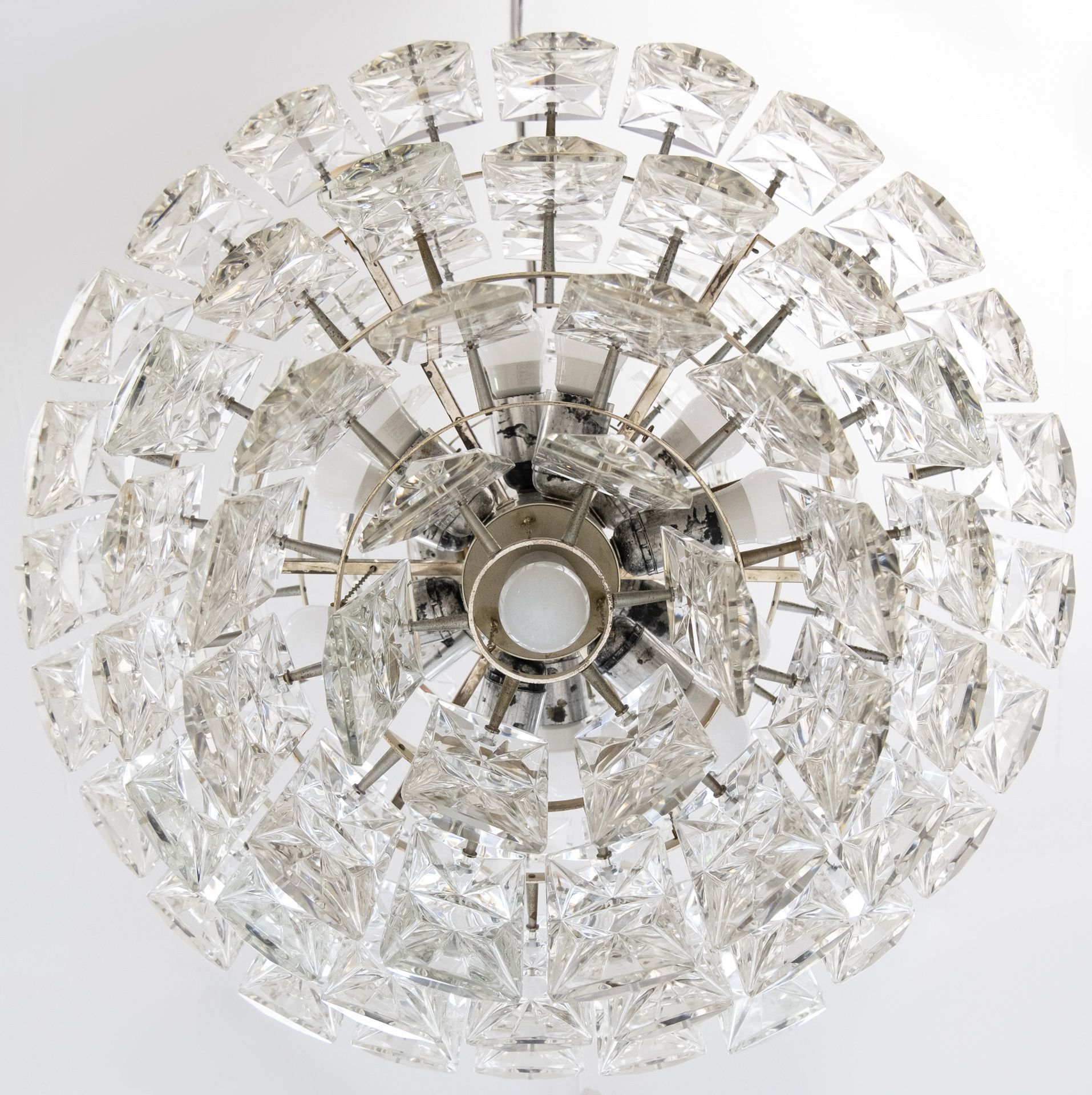 Kinkeldey 6 Tiered Chrystal Chandelier, 1970s