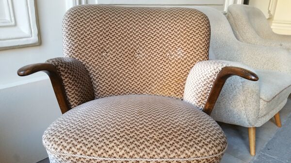 Fauteuils sculptural années 50-60 vintage design pingouin