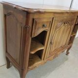 serving buffet in blond walnut