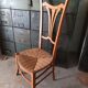 Low chair with high back, called nourishment period 1900, Art Nouveau