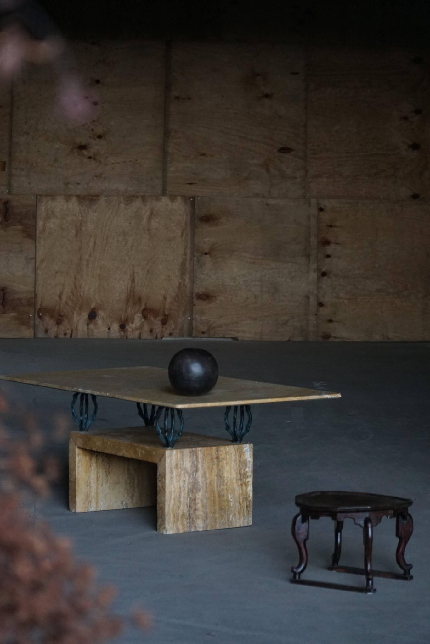Table basse rectangulaire en marbre du milieu du siècle, fabriquée en Italie, années 1970