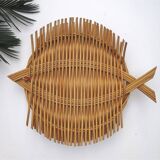 Vintage rattan craft creation